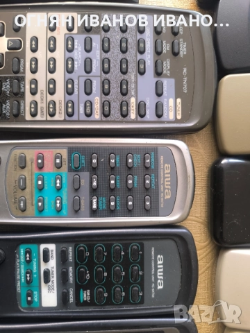 Sharp/Kenwood/Hitachi/Aiwa оригинални дистанционни , снимка 5 - Ресийвъри, усилватели, смесителни пултове - 52520711