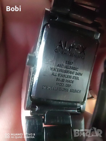 швейцарски часовник оригинал alfex , снимка 3 - Мъжки - 44979119