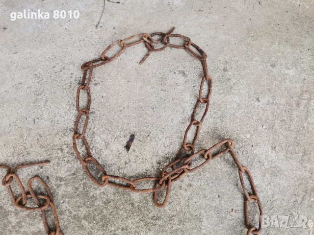Стар синджир, снимка 4 - Антикварни и старинни предмети - 52836246