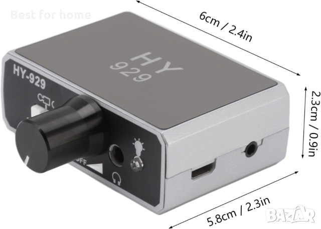 HY 929 Преносим детектор за течове на вода за дома и открито, професионален акустичен сензор, снимка 7 - Друга електроника - 53405329