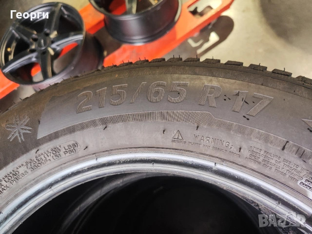 4бр.зимни гуми 215/65/17 Michelin, снимка 6 - Гуми и джанти - 53932316