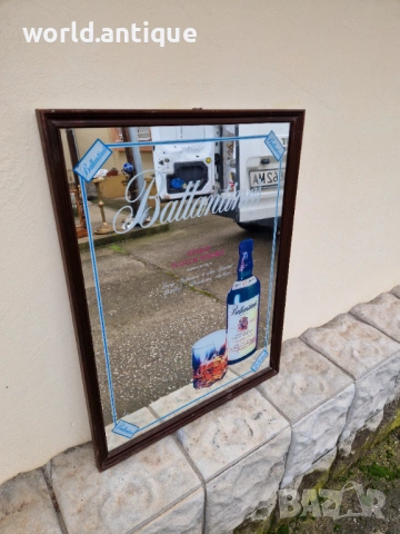 Прекрасно антикварно рекламно огледало , снимка 5 - Антикварни и старинни предмети - 53210445