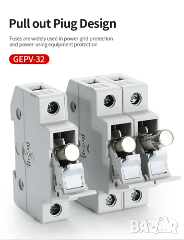 Държач за предпазители за фотоволтаични панели 10*38mm, снимка 3 - Друга електроника - 51243376