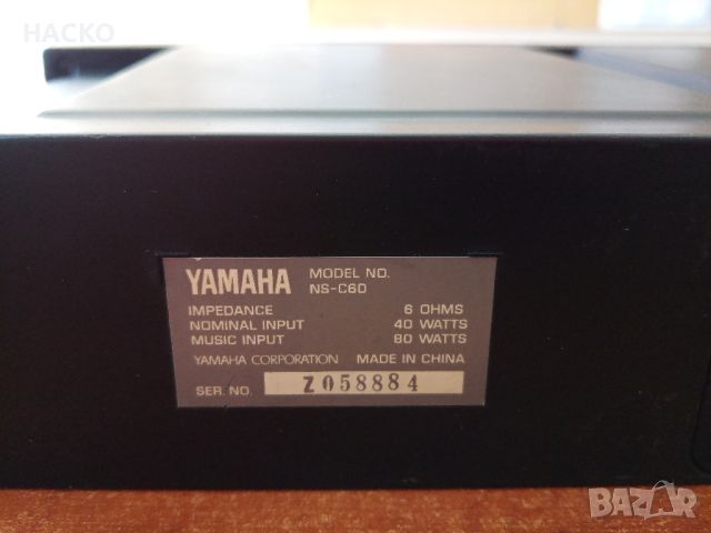 YAMAHA NS C им60 Централна Колона 6 ома 80 вата, снимка 7 - Тонколони - 46320386