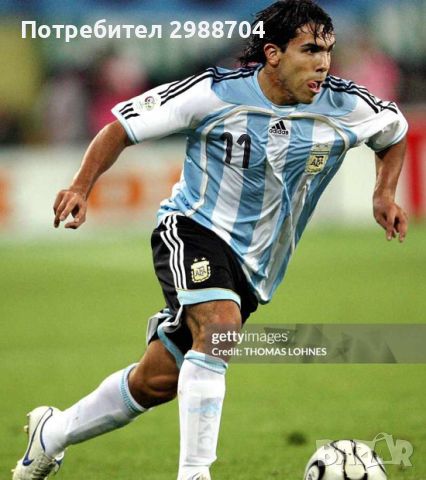 Тениска Argentina Carlos Tevez , снимка 4 - Футбол - 46106253