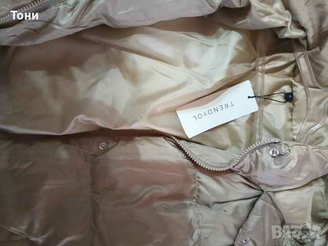 Дълго шушляково яке, снимка 4 - Якета - 52763760