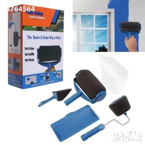 Комплект за боядисване - валяк с контейнер и аксесоари + 1 допълнителен валяк