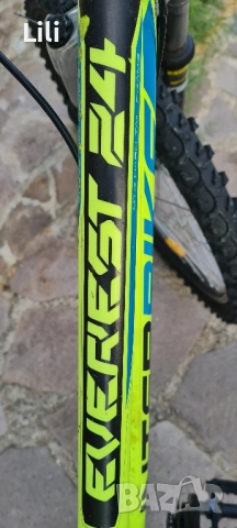 велосипед Interbike Everest 24'', електриково зелен, снимка 2 - Велосипеди - 51607738