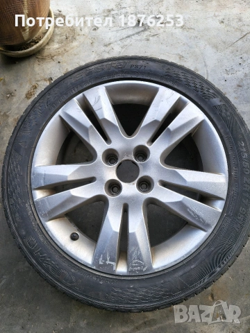Джанти + гуми от пежо 5008 - заводски джанти 17" Peugeot, снимка 6 - Гуми и джанти - 53704425