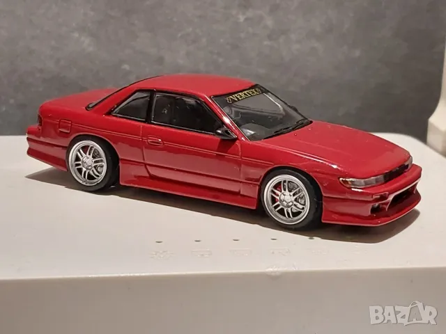 метална колекционерска количка Nissan silvia s13 tarmac works , снимка 3 - Колекции - 49026428