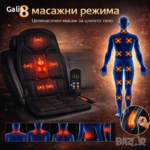 Масажна седалка с подгряване, снимка 7 - Други стоки за дома - 53981882