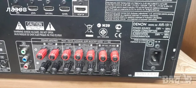 7.1 канален ресивър DENON AVR-1911 USB HDMI , снимка 9 - Ресийвъри, усилватели, смесителни пултове - 48595397