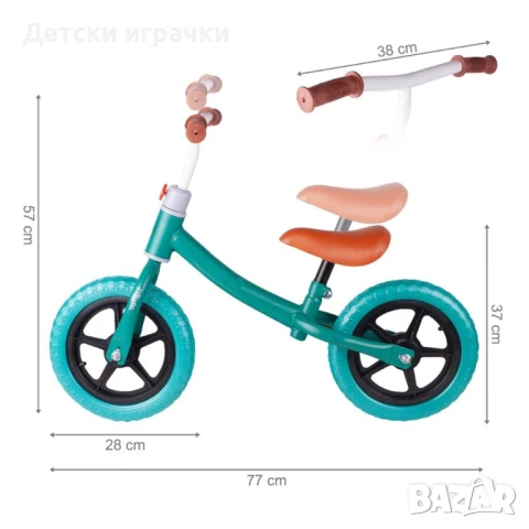 Колело баланс 11 инча, регулируеми кормило и седалка, снимка 7 - Велосипеди - 50843579