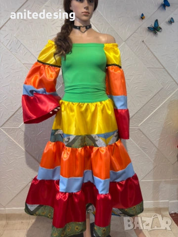 Костюм за ромски танци от три части, снимка 10 - Детски рокли и поли - 53524178