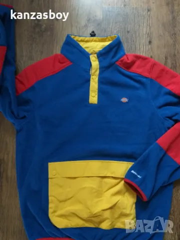 Dickies Denniston Pullover Fleece - Royal Blue - страхотен мъжки полар КАТО НОВ С, снимка 3 - Спортни дрехи, екипи - 47206695