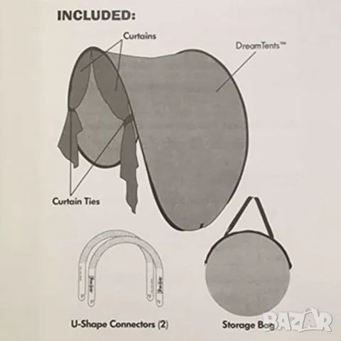 Детска палатка за сън Dream Tents, снимка 2 - Други - 48040606