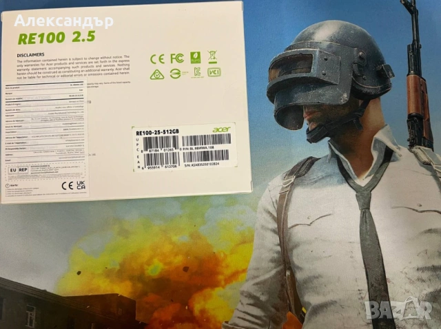 Продавам чисто ново SSD 512GB Acer RE100 2.5 SATA 3, снимка 2 - Твърди дискове - 53006068