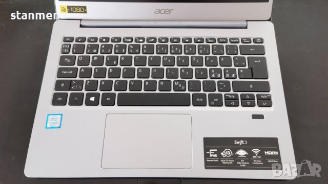 Продавам лаптоп Acer Swift SF313/8x1.8ghzThr/IPSматFullHD13.3сКам/8gb/ssd512gb/5ч.бат/СветещаКВ/Проф, снимка 7 - Лаптопи за работа - 45340965