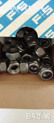 Гайка стопорна M12 – неръждаема, DIN 985 (A2),100бр.