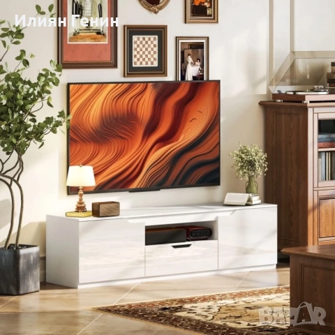 Нисък шкаф за телевизор, снимка 10 - Шкафове - 52561743