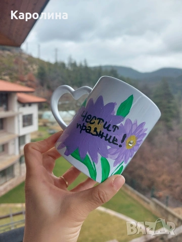 Ръчно рисувани чаши, снимка 3 - Чаши - 53495909