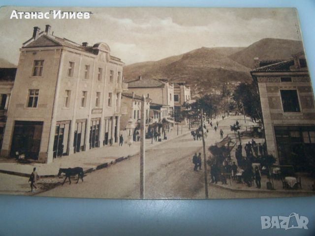 Станимака, главната улица стара картичка, снимка 2 - Филателия - 45083282