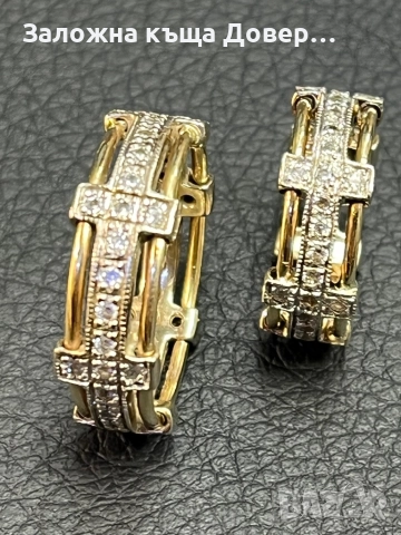 Златни Брачни венчални халки 14 K 585 Gold zlatni halki prasten brachni, снимка 4 - Пръстени - 52013327