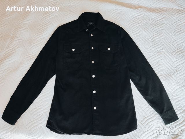 Акция! Черна риза от деним | Black shirt., снимка 2 - Ризи - 46780281