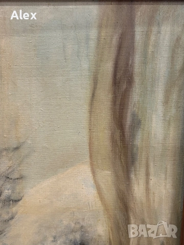 Картина масло върху платно, снимка 7 - Антикварни и старинни предмети - 52824917