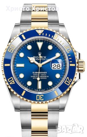 Мъжки луксозен часовник Rolex Submariner Blue Dial Ceramic Bezel 126613LB           