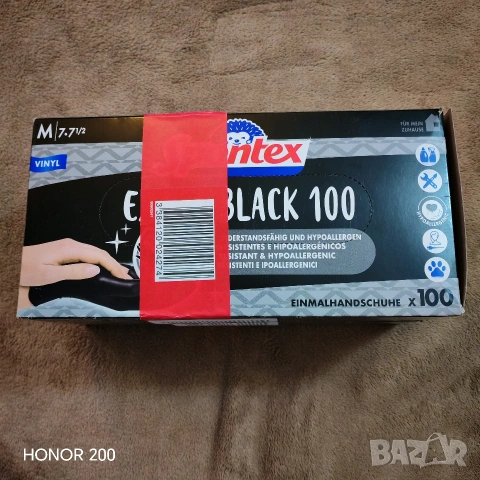 Винилови черни ръкавици. , снимка 4 - Други стоки за дома - 53995035