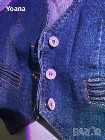 Дънкен елек, снимка 2 - Елеци - 50391062