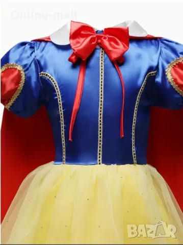 Детска рокля на Снежанка, Детски Костюм на Снежанка за момичета, снимка 4 - Детски рокли и поли - 49720106