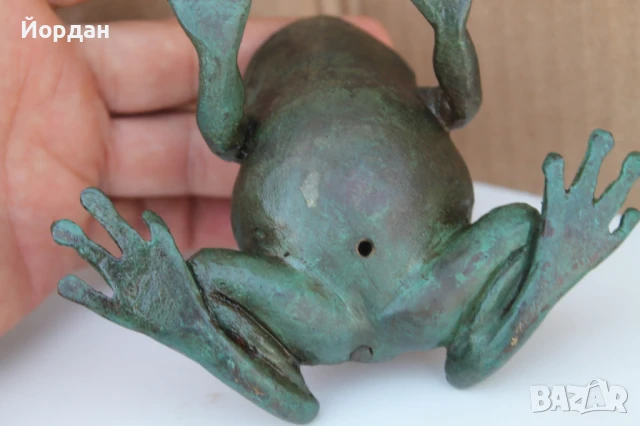 Бронзова фигура ''Жаба'', снимка 7 - Колекции - 51170636