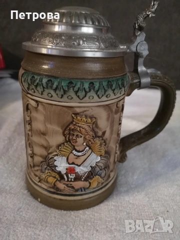 релефна халба за бира , снимка 2 - Антикварни и старинни предмети - 53716486