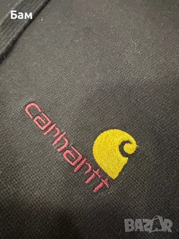 Оригинално мъжко горнище с качулка Carhartt размер Л, снимка 4 - Суичъри - 52353598