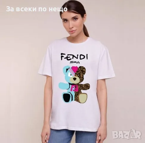 Дамска тениска Fendi👚Gucci и други LFS37, снимка 4 - Тениски - 46858916