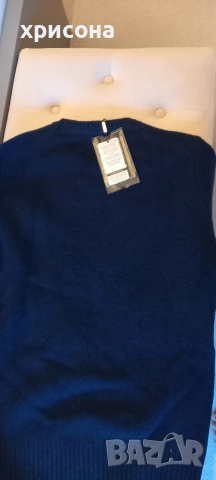 Мъжки вълнен пуловер-М