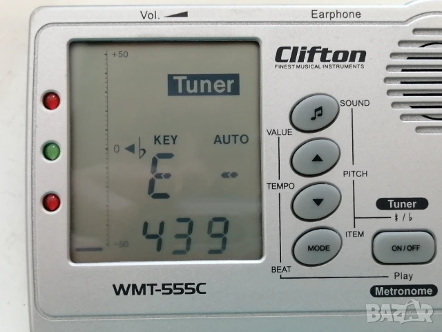 Тунер/метроном Clifton WMT-555C, снимка 4 - Други - 51156454