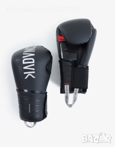 Боксови Ръкавици Черни Outshock Decathlon, снимка 1