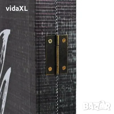 vidaXL Сгъваем параван за стая, 228x170 см, пера, черно и бяло（SKU:245892）, снимка 3 - Паравани - 48799422