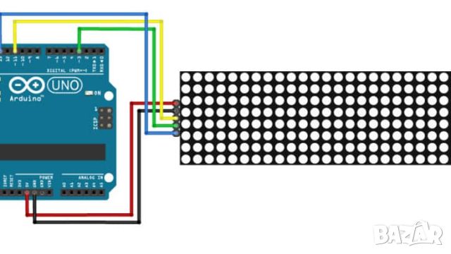 Точков матричен модул MAX7219 за Arduino, снимка 7 - Друга електроника - 46054583