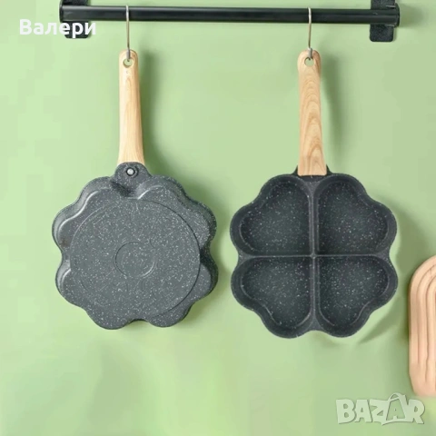 Тиган за пържене на яйца, палачинки, пържени картофи, индукция  сърце, снимка 6 - Съдове за готвене - 53215541