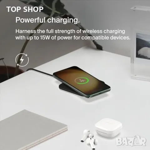 Ново Belkin 15W Бързо зарядно за iPhone Airpods телефон слушалки Apple, снимка 2 - Аксесоари за Apple - 49444665