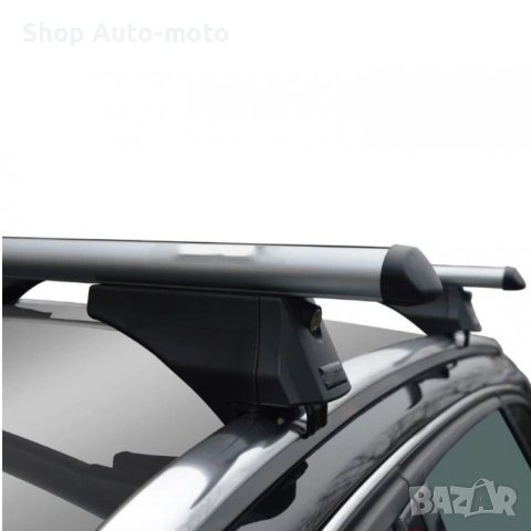 Алуминиеви греди за багажник Automat-Flush Rails, с ключалки, 120см, 90кг, хром, снимка 4 - Аксесоари и консумативи - 53205320