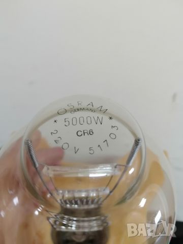 Ретро крушки 220V  TUNGSRAM 2000W и OSRAM 5000W , снимка 5 - Антикварни и старинни предмети - 46019925