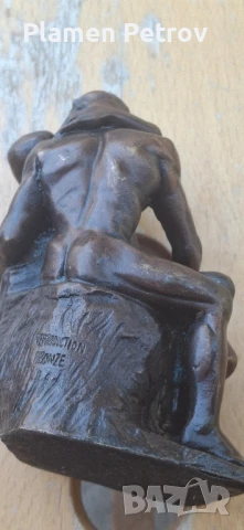 бронзова склуптора на Роден и сак Енцо Нори , снимка 5 - Антикварни и старинни предмети - 51298668
