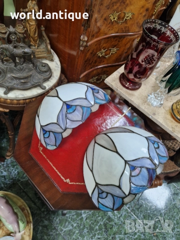 Чифт страхотни антикварни аплици Тифани , снимка 2 - Антикварни и старинни предмети - 52322711