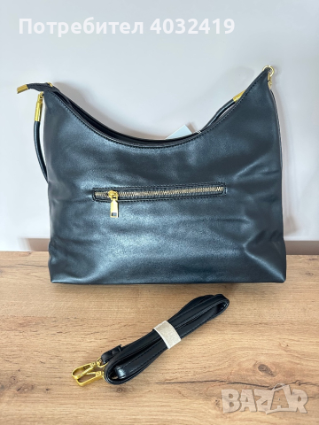 Черна дамска чанта с две дръжки, снимка 3 - Чанти - 45004260