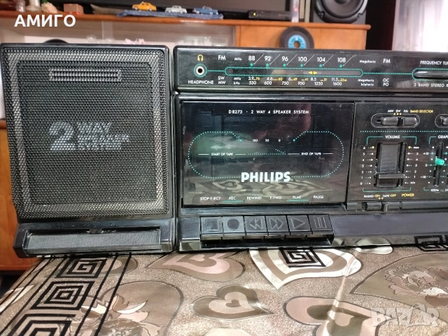 Продавам радио касетофон PHILIPS D 8273, снимка 3 - Радиокасетофони, транзистори - 53702749